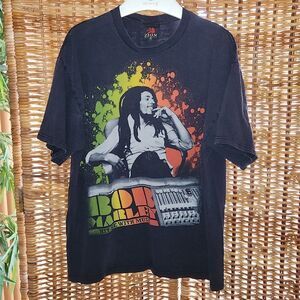 Vtg. Bob Marley Zion Hit Me With The Music T-shirt 1X